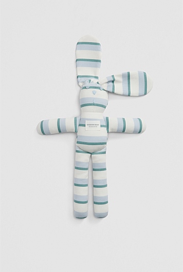 Organically Grown Cotton Stripe Bunny