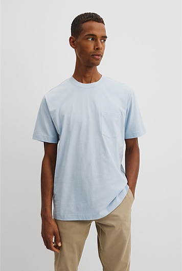 Australian Cotton Pocket Crew T-Shirt