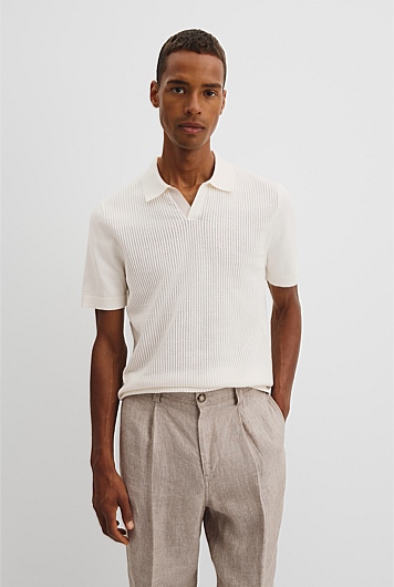 Australian Cotton Textured Tipped Knit