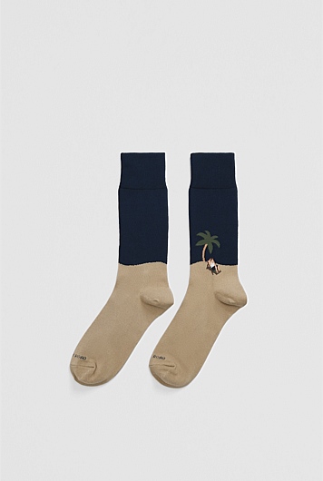 Australian Cotton Blend Palm Sock
