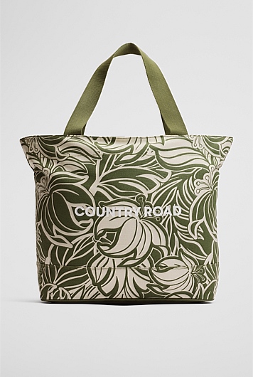 Palm Print Logo Shopper