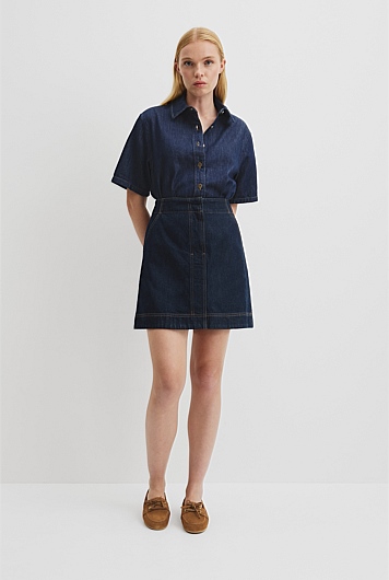 Denim Mini Skirt