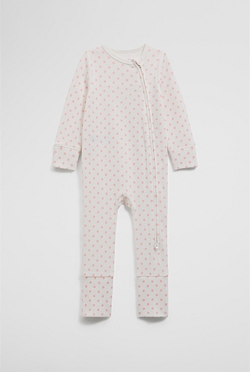 Organically Grown Cotton Waffle Jumpsuit