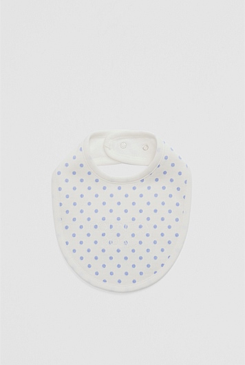 Organically Grown Cotton Waffle Bib