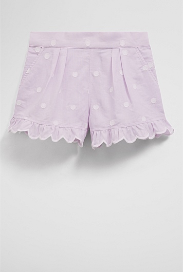 Spot Scalloped Short