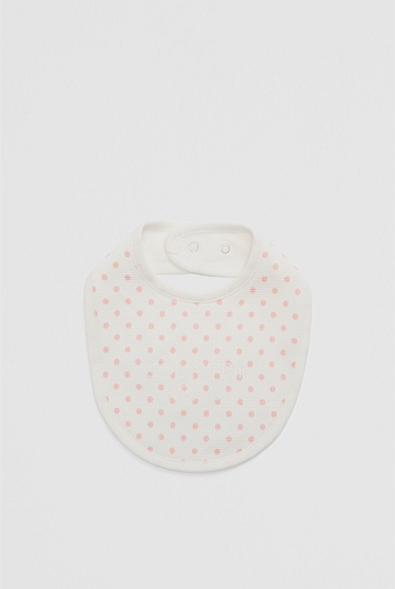 Organically Grown Cotton Waffle Bib