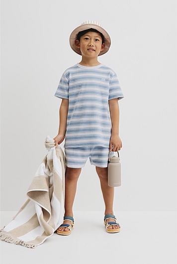Organically Grown Cotton Relaxed Terry T-Shirt