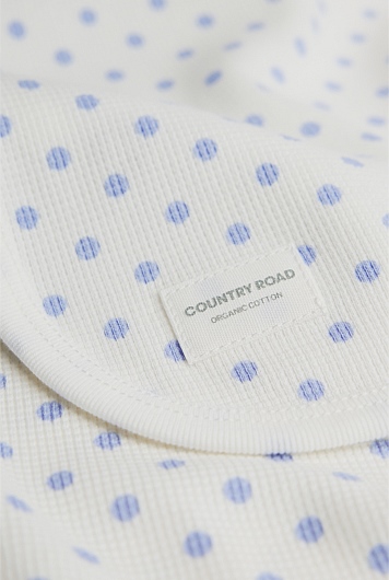Organically Grown Cotton Waffle Blanket
