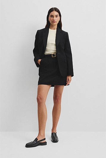 Wool Mini Skirt