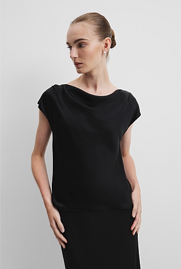 Satin Shell Top
