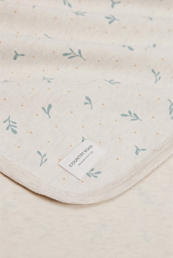 Organically Grown Cotton Blend Newborn Blanket