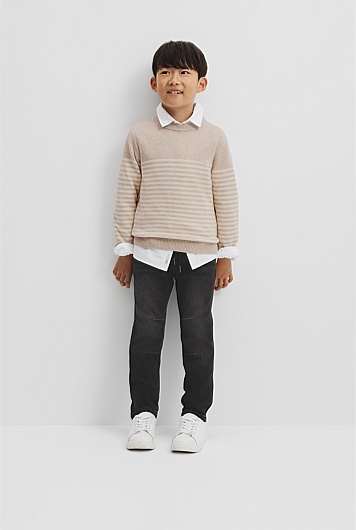 Stripe Country Road Logo Knit