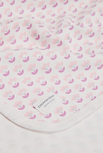 Organically Grown Cotton Blend Newborn Swaddle