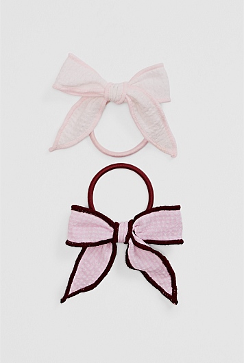 Gingham Hairtie Pack of 2
