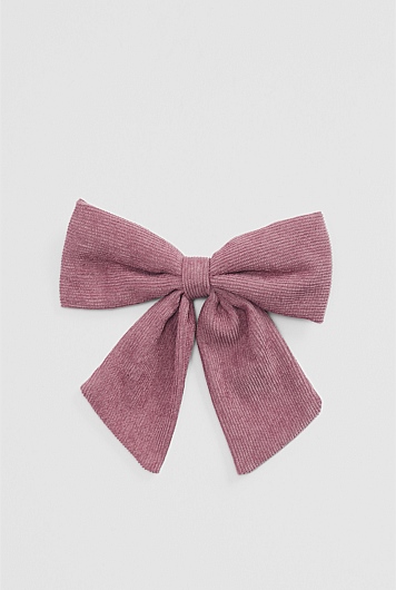 Corduroy Bow Clip