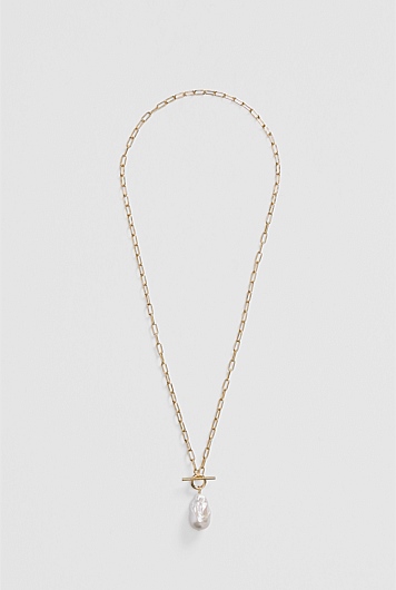 Lila Freshwater Pearl Long Necklace