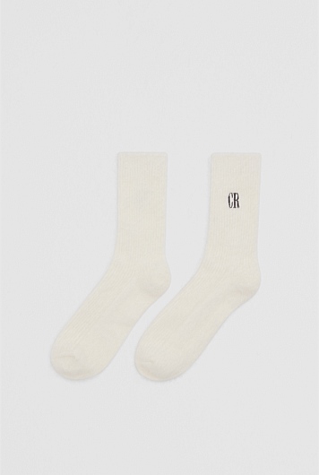 Country Road Fluffy Sock