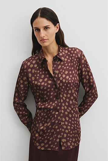 Print Tuck Shirt