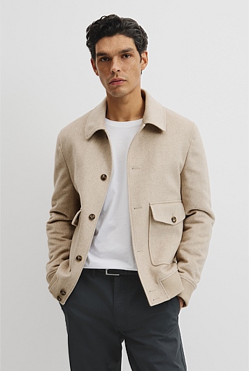Herringbone Button Jacket