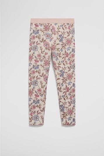 Organically Grown Cotton Fleece Lined Legging