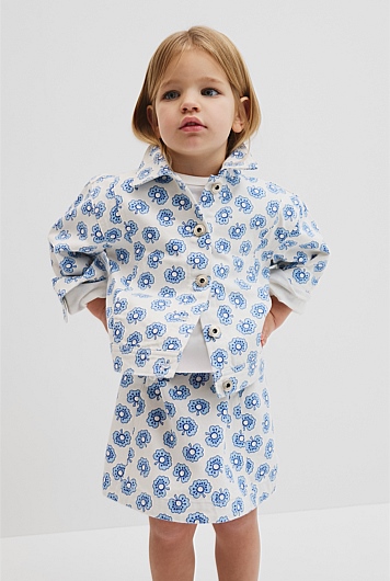 Printed Denim Jacket
