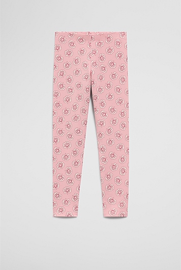 Organically Grown Cotton Blend Printed Legging
