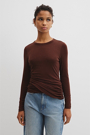 Jersey Wrap Top