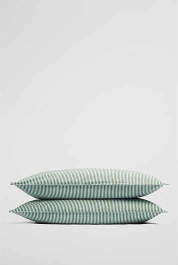 Brae Australian Cotton Stripe Standard Pillowcase Pair