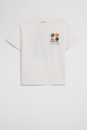 Australian Cotton Relaxed Mountain Short Sleeve T-Shirt