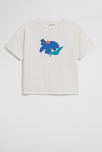 Australian Cotton Short Sleeve Abstract Osize T-Shirt