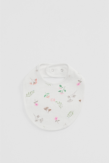 Organically Grown Cotton Blend Pointelle Bib