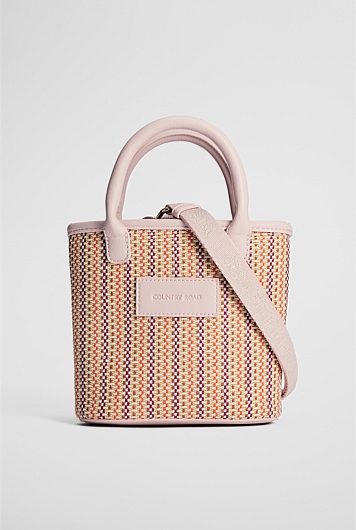 Woven Mini Tote Bag