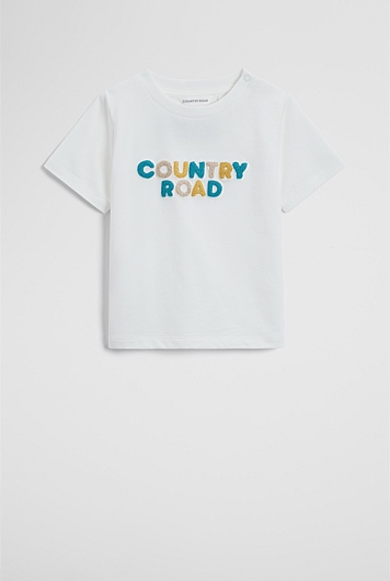 Australian Cotton Short Sleeve Boucle Tee