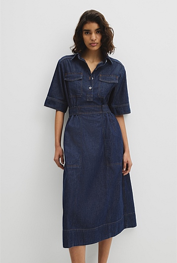 Utility Denim Dress