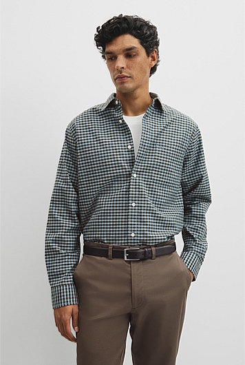 Regular Fit Cotton Gingham Shirt