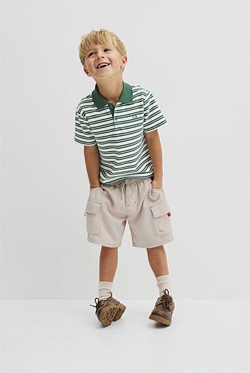 Contrast Cargo Pant Straight