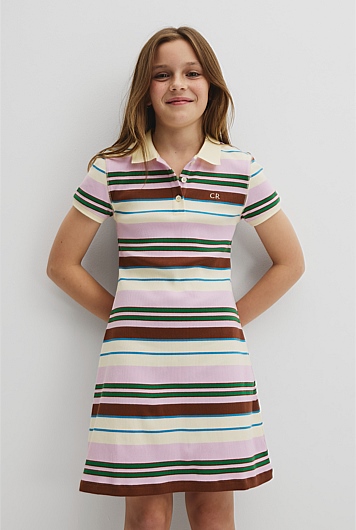 Teen Australian Cotton Short Sleeve Collar Polo Dress