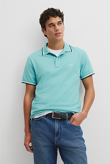 Australian Cotton CR Logo Pique Polo
