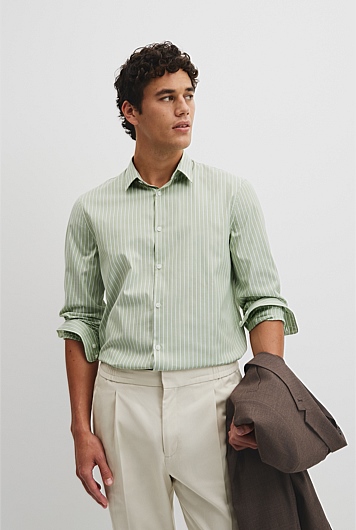 Slim Cut & Sew Stripe Shirt