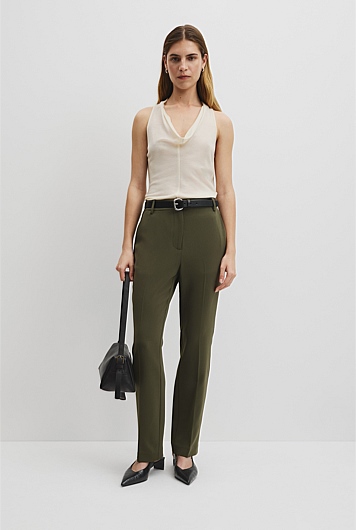 Slim Leg Woven Pant