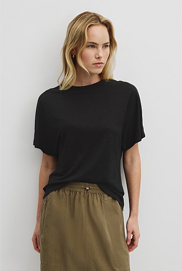 Linen Dolman T-Shirt
