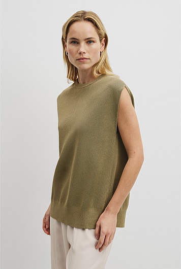 High Neck Sleeveless