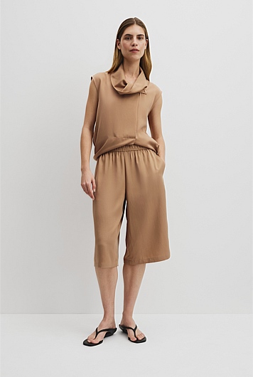 Cupro Bermuda Short