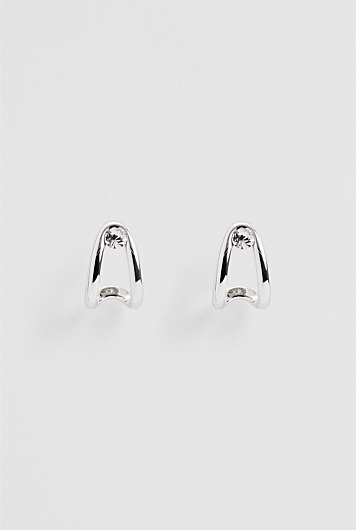 Zoey Crystal Huggie Earring