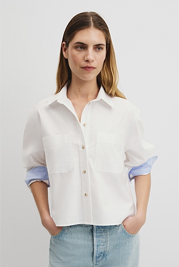 Crop Pocket Shirt