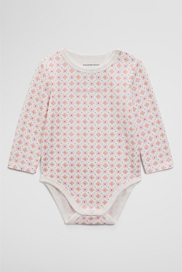 Long Sleeve Pointelle Frill Bodysuit