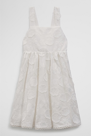 Sleeveless Broderie Dress