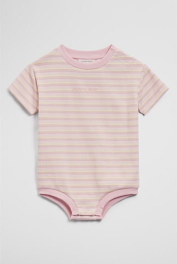 Short Sleeve Rib Oversized Bodysuit