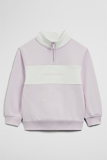 Panelled 1/4 Zip Sweat