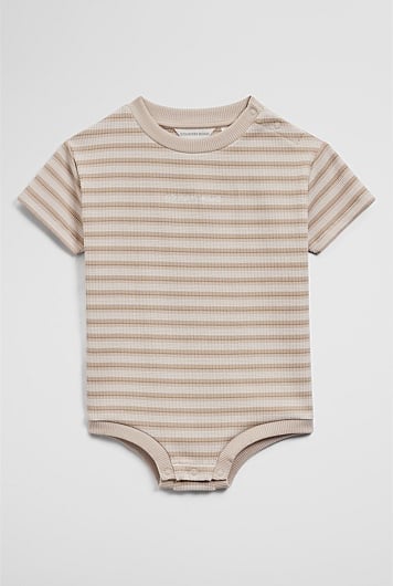 Short Sleeve Rib Oversized Bodysuit